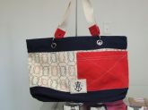 Bolsa Embroideredflag Azul, Marfim e Vermelha-Tommy Hilfiger
