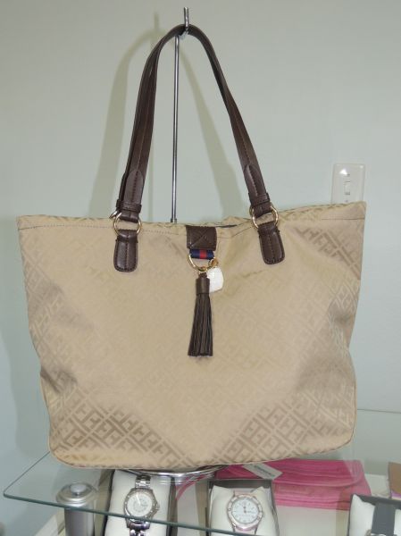 Bolsa Grande Tommy Hilfiger Bege